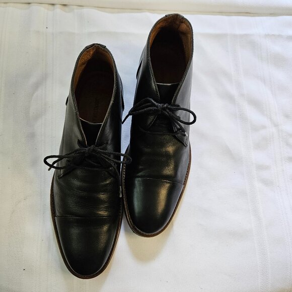 Johnston & Murphy Black Leather Men's Minimalist Refined Chukka Boots Size 8.5M - Picture 1 of 7
